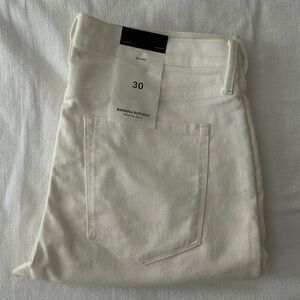 White Midrise Skinny Jeans